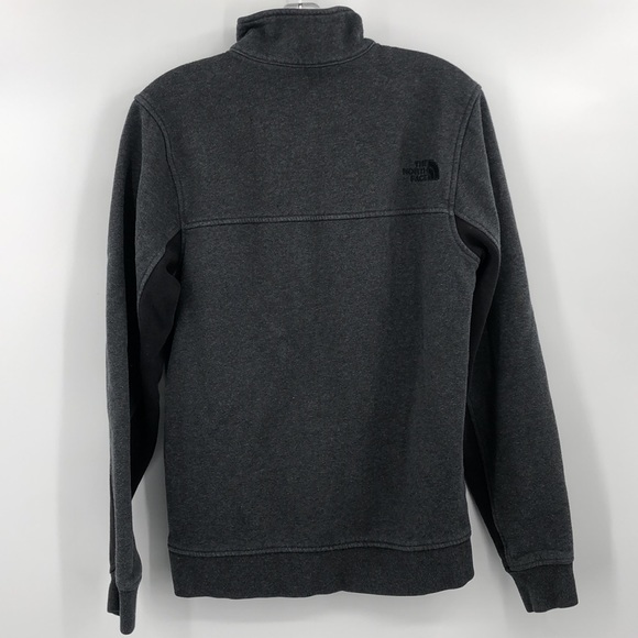 The North Face Snap Button Pullover Sweatshirt Gray Men’s Size Small - Picture 3 of 6